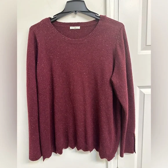 Skies Are Blue Syndee Scalloped Hem Pullover - Picture 2 of 4